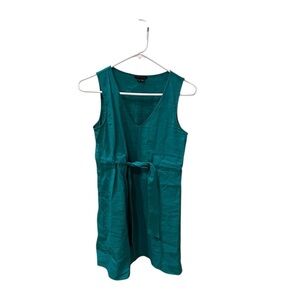 Theory woman's Linen green Sleeveless Dress